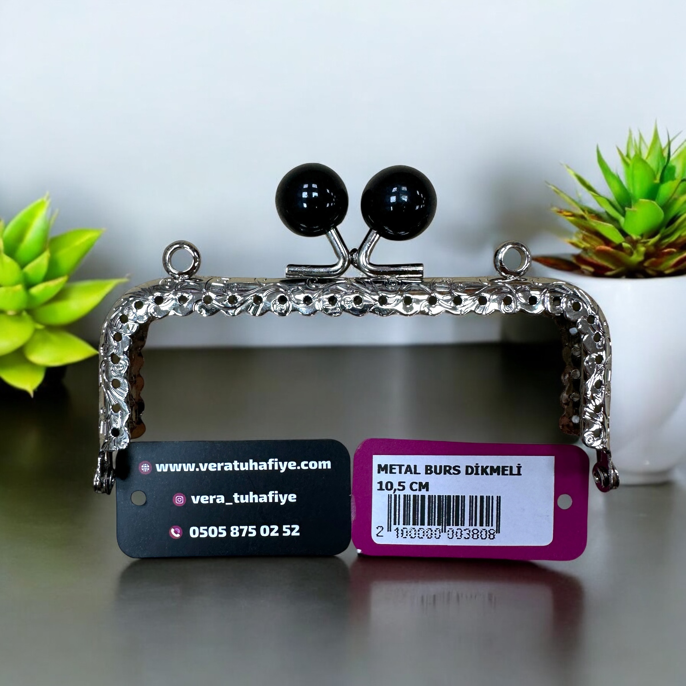 10.5 CM DİKMELİ BURS BONCUKLU